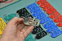 50 Keychain 3D Printer Model