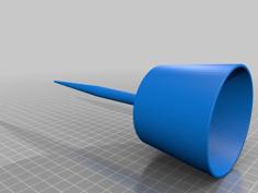 Solo Cup Yard/ Beach Stake 3D Printer Model