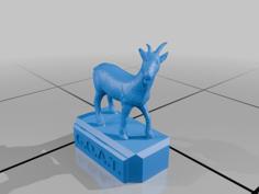 GOAT Trophy 3D Printer Model