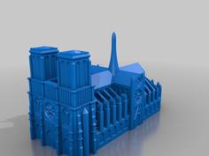 Notre Dame De Paris 3D Printer Model