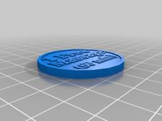 Free Massage Token 3D Printer Model