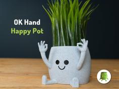 OK Hand Sitting Pot 3D Printer Model