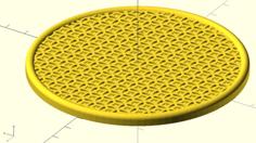 Customizable Circles Coaster 3D Printer Model