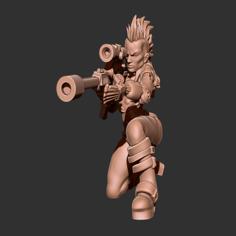 Cyberpunk – RockerGirl Sniper 3D Printer Model