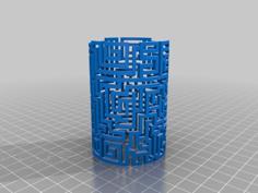 Patterned Candle Holder 3D Printer Model