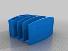 Curved Mail Caddy With Pencil Cup 3D Printer Model