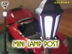 Mini Lamp Post 3D Printer Model