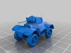 Daimler Armoured Car 3D Printer Model