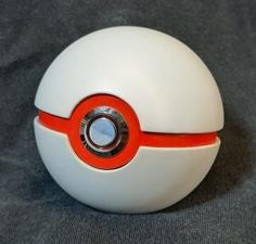 Pokeball – Weighted, Opening, Light Up Button 3D Printer Model