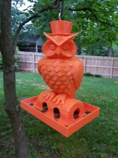 Owl Birdfeeder 3D Printer Model