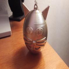 Cat Christmas Bauble 3D Printer Model