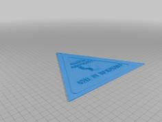 Funny Bathroom Sign 3D Printer Model