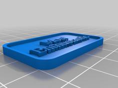 Customizable Trophy Plate 3D Printer Model