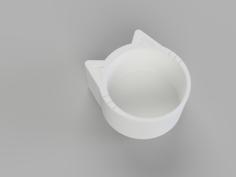 Not-a-Raccoon Bowl (Cat!) 3D Printer Model