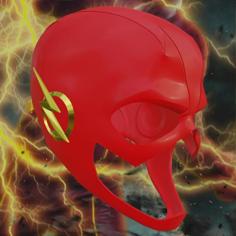 CW Flash Inspired Helmet 3D Printer Model