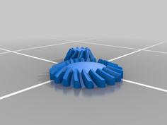 Bevel Gears 2:1 3D Printer Model