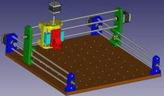 CNC 3D Printable 3D Printer Model