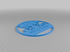 ROTTWEILER WELCOME SIGN 3D Printer Model