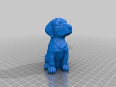 Sitting Dog – 3D Scan 3D Printer Model