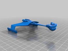 Star Trek Klingon D7 1:2000 3D Printer Model