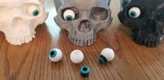 Two Part Halloween Eyeball 3D Printer Model