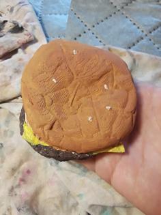 High Resolution Scan Of A McDonalds Cheeseburger. 3D Printer Model