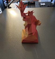 Statue Of Liberty Low Poly Sparkler Holder 3D Printer Model