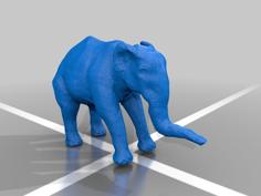 Reaching Elephant 3D Printer Model