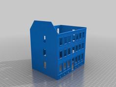 Building H0 Scale 1/87 – Leipzig Kötzschauerstraße 3D Printer Model