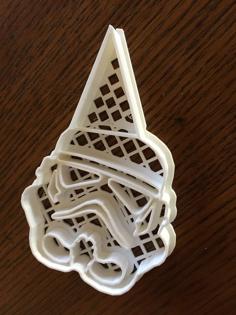 Storm Trooper Birthday Cookie Cutter 3D Printer Model