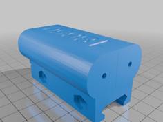 18650 2 Battery Holder That Will Fit On A 1913 Pic On Your Gun 3D Printer Model