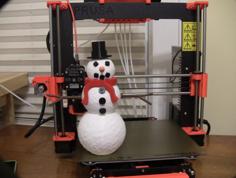 Build A Snowman 3D Printer Model