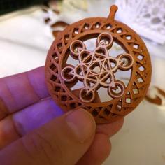 Keychain / Amulet Metatron – Sacred Geometry 3D Printer Model