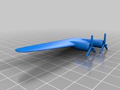 Boeing B-17 Flying Fortress 1/144 (1/190 Real) 3D Printer Model