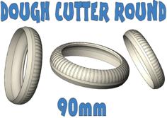 Painless Dough Cutter Round 90mm 3D Printer Model