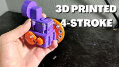 4-stroke Compressed Air Engine 3D Printer Model