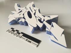 “TOSE” Graffitti By Causeturk 3D Printer Model