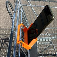 Shopping Cart Smartphone Holder 3D Printer Model