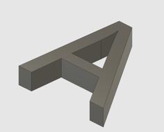 Letters 3D Printer Model