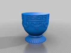 Greek Style Planter Solid 3D Printer Model