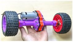 Rear Axle Metal Gearbox Brush 3D Printer Model