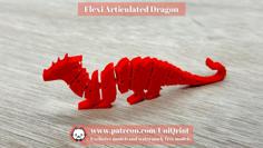 Flexi Articulated Dragon (Print In Place) 3D Printer Model