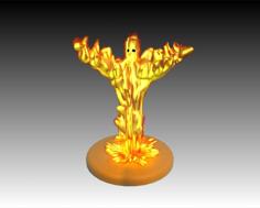 Fire Elemental 3D Printer Model