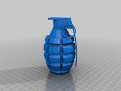 Hand Grenade 3D Printer Model