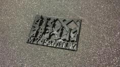 My Family Guns Keychain 3D Printer Model