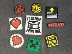 Sew-on Patches – Random Assortment 3D Printer Model