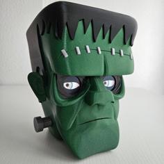 Frankenstein Head With Animated Eyes 3D Printer Model