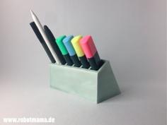 Office Pencil Holder 3D Printer Model