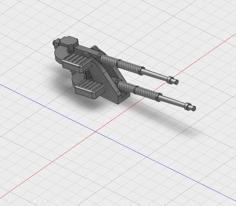 K203 Soviet Motor Torpedo Boat Turret 3D Printer Model