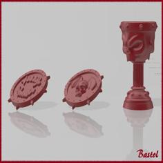 Blood Bowl Vampire Tokens 3D Printer Model